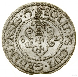 Szeląg, 1582, Gdansk; CNG 128.IV, Kop. 7430 (R), Kurp. ...