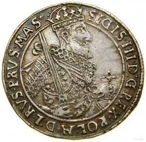 Half-talar, 1628, Bydgoszcz; Av: Half-figure of king with sash....