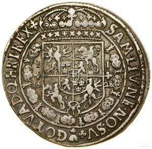 Halbtalar, 1628, Bydgoszcz; Av: Halbfigur des Königs mit einer Schärpe....