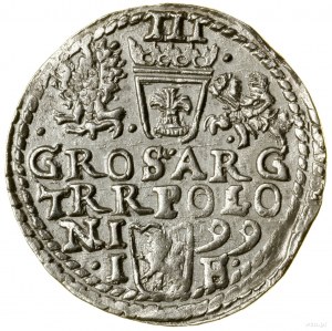 Trojak, 1599, Olkusz ; D G - R POLO M D L en légende aw...