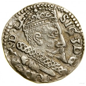 Trojak, 1600, Lublino; busto di sovrano con orifizio, in legen...