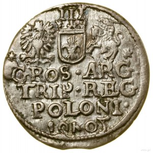 Trojak, 1605, Kraków; a variety with the numeral 5 looking like a...