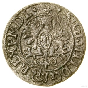 Mezzo penny, 1620, Bydgoszcz; data completa al rovescio, numeri ...