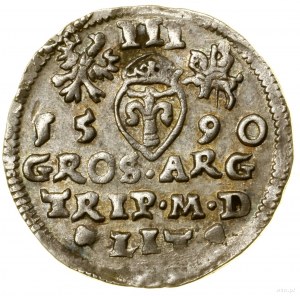 Trojak, 1590, Vilnius; stemma Chalecki (Dmitry Chalecki...