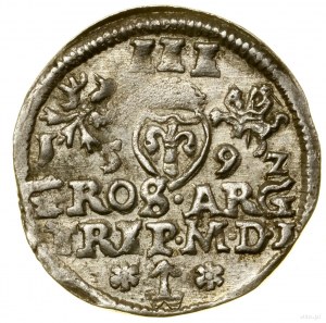 Trojak, 1592, Vilnius; in the obverse legend SIG III; Iger V....