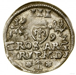 Trojak, 1592, Wilno; w legendzie awersu SIG III; Iger V...
