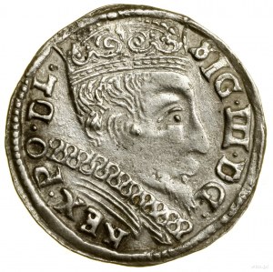 Trojak, 1601, Vilnius; on the reverse is the date 16 - 01 split....