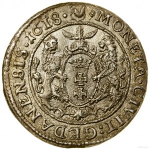 Ort, 1618, Gdansk; a variety with a bear's paw, on the end of...