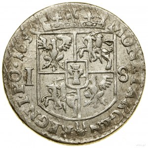 Ort, 1650, Wschowa; in the obverse legend IOAN CASIM...P &...