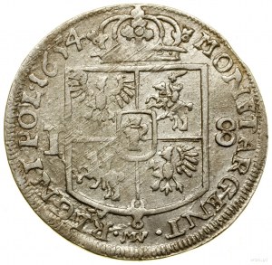 Ort, 1654, Wschowa; w legendzie awersu IOAN CASIM, w le...