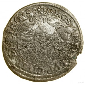 Sixthsak, 1659, Elbląg; a variety with rosettes on the obverse and...