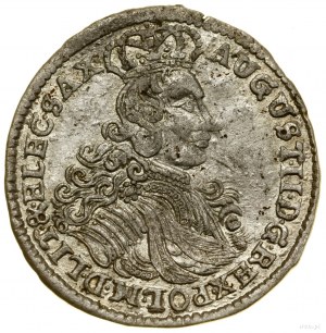 Sixstak, 1706 LP, Mosca; Av: busto reale in pr...