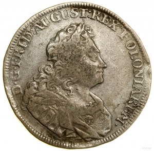2/3 talara (gulden), 1726 IGS, Drezno; Popiersie władcy...