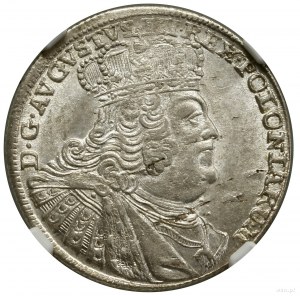 Ort, 1755 EC, Lipsko; masívna busta kráľa v širokom...