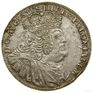 Ort, 1755 EC, Leipzig; massive bust of the king in wide...