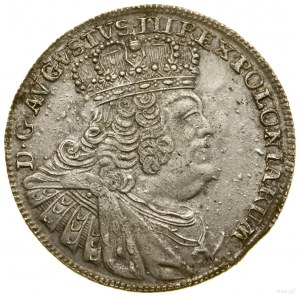 Ort, 1755 EC, Leipzig; massive bust of the king in wide...