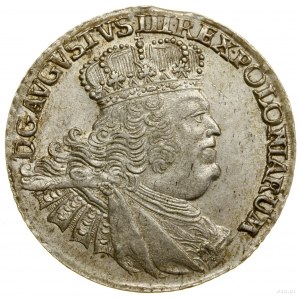 Ort, 1756 EC, Lipsko; busta panovníka s veľkou hlavou, na ...