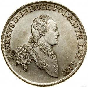 Thaler, 1767 EDC, Dresda; Av: Busto del sovrano a destra, ...