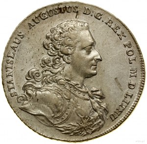 Thaler, 1766 FS, Warschau; Av: Büste des Königs in Rüstung, ...