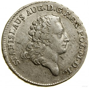 Dvouzlotý (8 haléřů), 1776 EB, Varšava; s písmeny E...