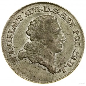 Deux zlotys (8 pennies), 1779 EB, Varsovie ; avec les lettres E...