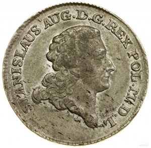 Dvouzlotý (8 haléřů), 1779 EB, Varšava; s písmeny E...