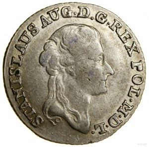 Zlotý (4 groše), 1791 EB, Varšava; s písmenami EB (...