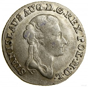 Zloty (4 pennies), 1791 EB, Varsovie ; avec les lettres EB (...