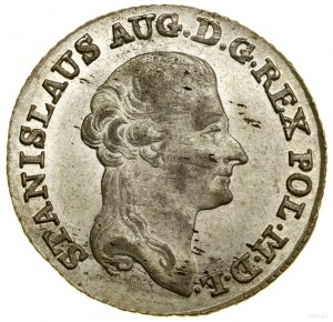 Zlotý (4 groše), 1792 MV, Varšava; Kop. 2381, Parc...