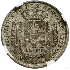 15 krajcars (zlato), 1775, Viedeň; Eypeltauer 235, ...