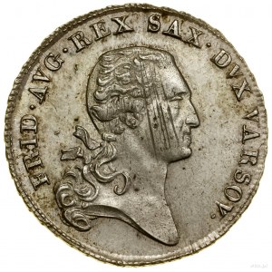 1/3 thaler (deux zlotys), 1810 IS, Varsovie ; Av : tête ...