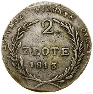 2 zlaté, 1813, Zamosc; odroda s dlhšími vetvami s...