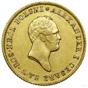 50 or, 1819 IB, Varsovie ; Av : Tête du Tsar à droite et.