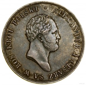 10 złotych, 1820 IB, Warszawa; Aw: Głowa cara w prawo i...