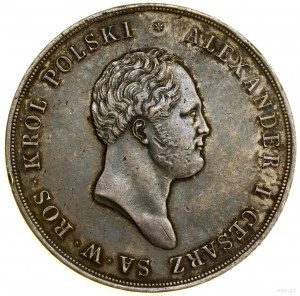 10 złotych, 1820 IB, Warszawa; Aw: Głowa cara w prawo i...