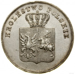 5 Zloty, 1831 KG, Warschau; auf der Rückseite ein Bruchteil 211/62....