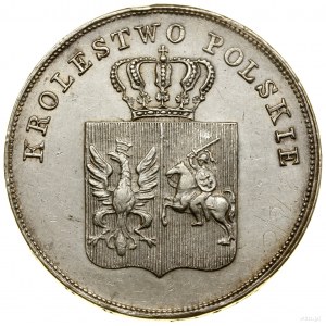 5 zloty, 1831 KG, Varsavia; al rovescio una frazione 211/62....