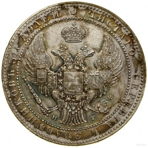 1 1/2 rubla = 10 złotych, 1836 НГ, Petersburg; po trzec...