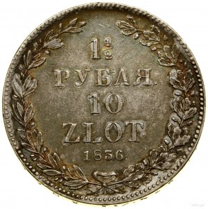 1 rublo e mezzo = 10 oro, 1836 НГ, San Pietroburgo; dopo la terza...
