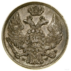 15 kopiejek = 1 złoty, 1836 MW, Warszawa; ogon Orła zło...