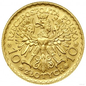 10 zloty, 1925, Warsaw; coin struck to commemorate the 9th...