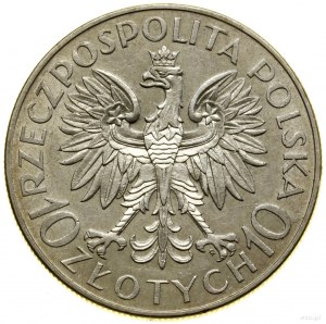 10 zlotys, 1933, Varsovie ; Jan III Sobieski - 250. roc...