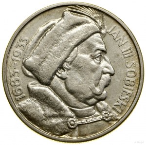 10 zlotys, 1933, Varsovie ; Jan III Sobieski - 250. roc...