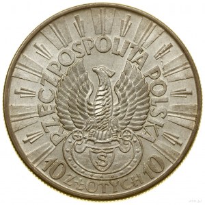 10 zloty, 1934 S, Warsaw; Jozef Pilsudski - Eagle S....