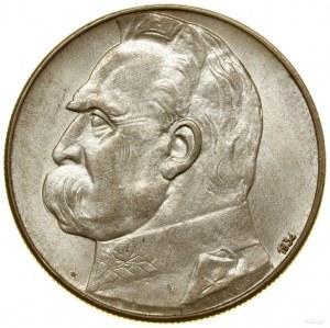 10 zloty, 1934 S, Varsavia; Józef Piłsudski - Aquila S...