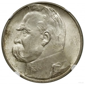 10 Zloty, 1939, Warschau; Józef Piłsudski; Kop. 3008,...