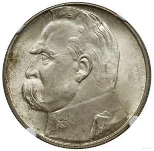 10 zloty, 1939, Varsovie ; Józef Piłsudski ; Kop. 3008,...