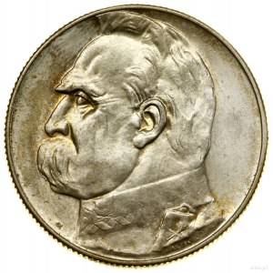 5 gold, 1936, Warsaw; Jozef Pilsudski; Kop. 2961, ...