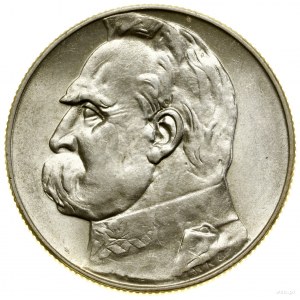 5 zlotys, 1936, Varsovie ; Józef Piłsudski ; Kop. 2961, ...