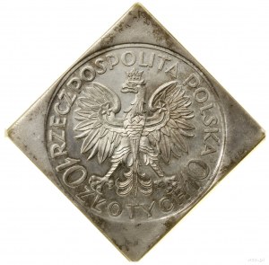 10 zloty clip, 1933, Warsaw; Romuald Traugutt - 70...